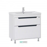 Тумба напольная Sanwerk Greta 80х44 см с раковиной Канте белый MV0000621