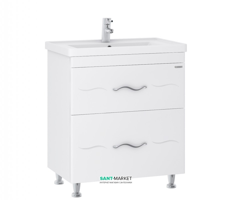 Тумба для підлоги Sanwerk Mindal 80х44 см з раковиною Канті білий MV0000655