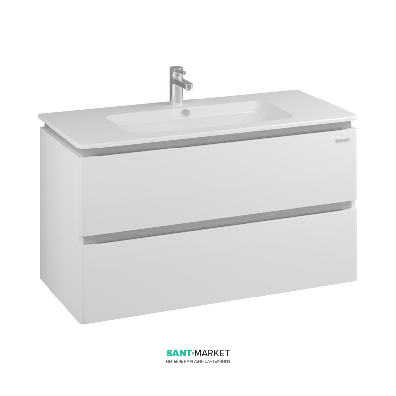 Тумба подвесная Sanwerk Amata Air 101х46 см с раковиной Падова белый MV0000810