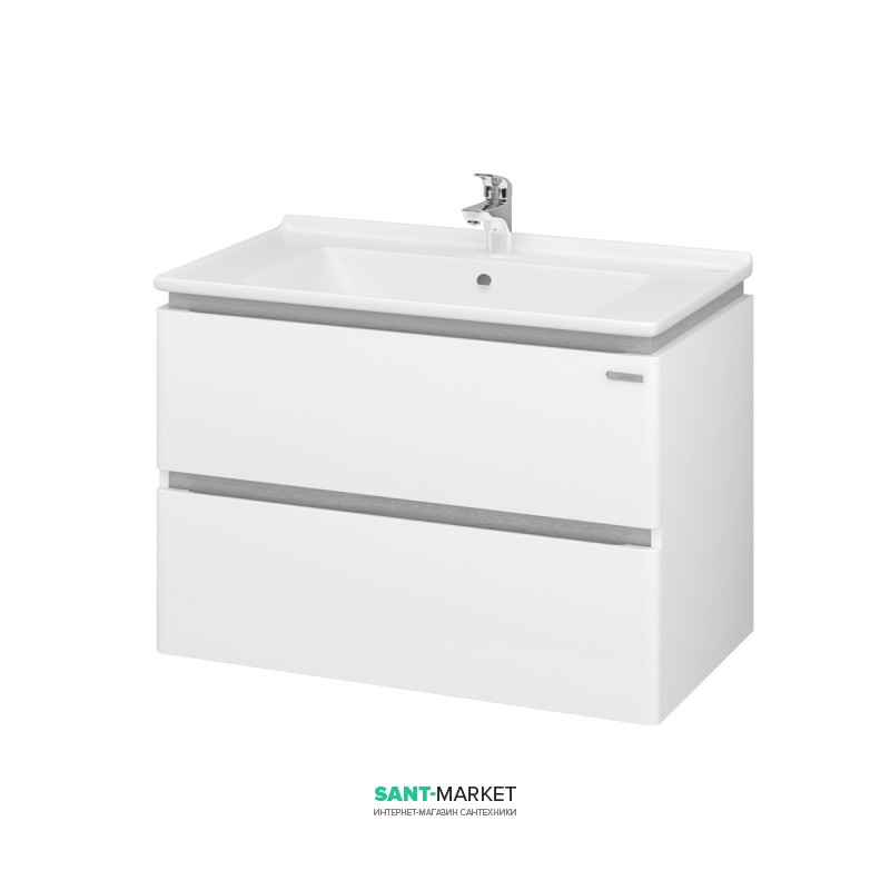 Тумба підвісна Sanwerk Amata Air 80х46 см з раковиною Меркур білий MV0000793