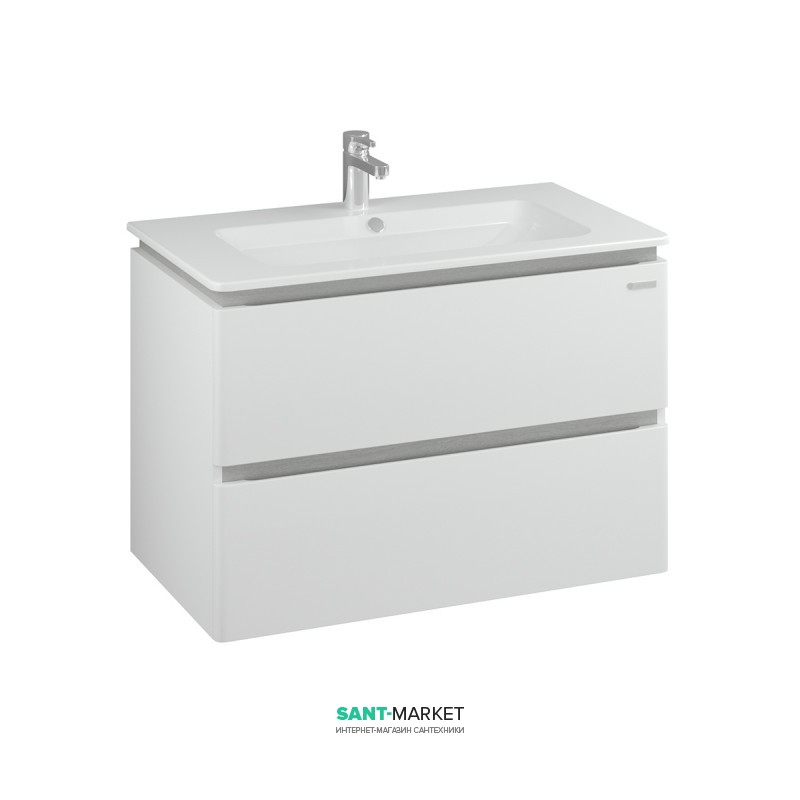 Тумба подвесная Sanwerk Amata Air 81х46 см с раковиной Падова белый MV0000809