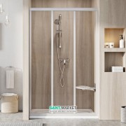 Душові двері Ravak ASDP3-120 розсувні трьохелементні  профіль сатин/скло прозоре 00VG0U02Z1