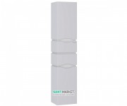 Пенал подвесной Sanwerk Alessa Air правый с корзиной МДФ белый MV0000371