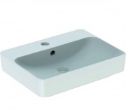 Раковина для ванної кімнати Geberit VariForm 60х45 см з полицею для отвори під змішувач з переливом прямокутна білий 500.780.01.2