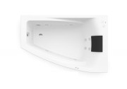Ванна гідромасажна акрилова кутова Roca Hall Smart Water Plus 150х100 см права білий A24T407000