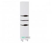 Пенал підлоговий Sanwerk Alessa лівий МДФ білий / венге MV0000254