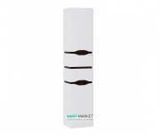 Пенал підвісний Sanwerk Alessa Air правий МДФ з кошиком білий / венге MV0000256