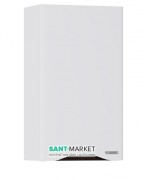 Полупенал підвісний Sanwerk Alessa Air Slim правий МДФ білий / венге MV0000593