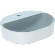 Раковина для ванной комнаты Geberit VariForm 50х40 см с полкой для отверстия под смеситель без перелива эллиптическая белый 500.776.01.2