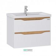 Тумба підвісна Sanwerk Liga Air 60х44 см з раковиною Канті білий/мессіна MV0000644