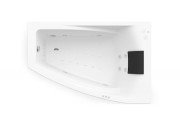 Ванна гідромасажна акрилова кутова Roca Hall WaterAir Plus Option 150х100 см права білий A24T408000