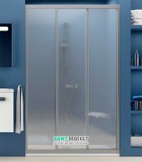 Душевые двери Ravak ASDP3-130 раздвижные трехэлементные профиль сатин/стекло grape 00VJ0U02ZG