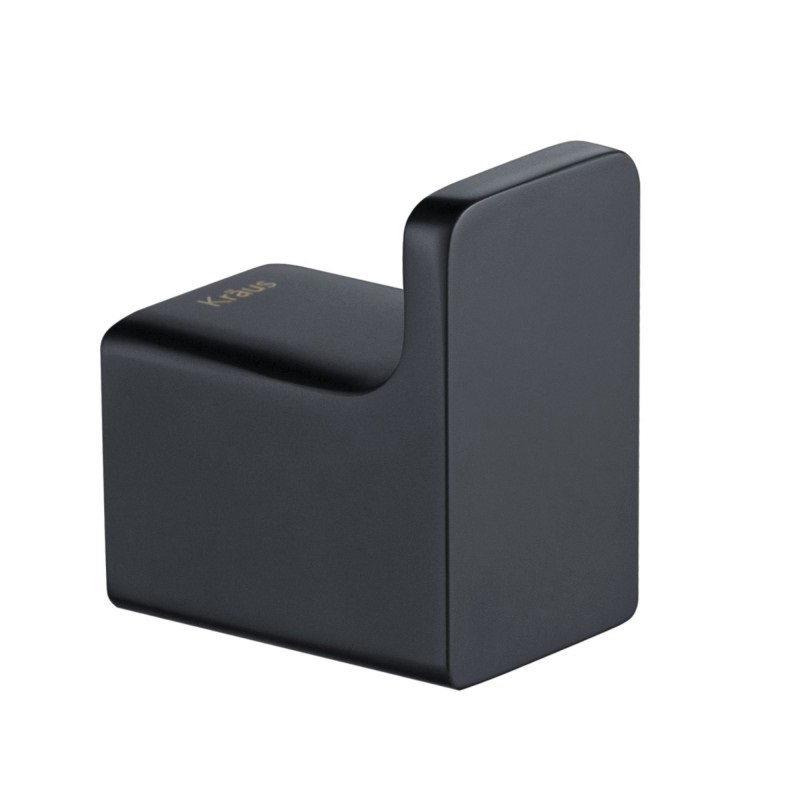 Гачок для ванної Kraus Stelios одинарний чорний матовий KEA-19901MB