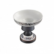 Мыльница для ванной Kraus Apollo накладная темный шоколад/белый KEA-16507ORB