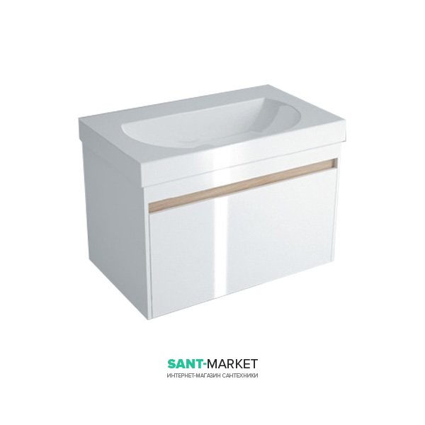 Тумба подвесная под раковину Kerama Marazzi Buongiorno 100 см МДФ белый BGN.100.1\WHT