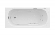 Ванна гідромасажна акрилова прямокутна Roca Genova Effects Gold Option 170х75 см білий A24T380000