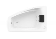 Ванна гидромассажная акриловая угловая Roca Hall Smart Water Plus 150х100 см левая белый A24T401000