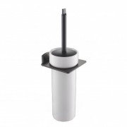 Ёршик для унитаза Kraus Fortis с настенным держателем белый/темный шоколад KEA-13331ORB