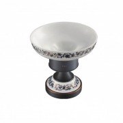 Мильниця для ванної  Kraus Apollo накладна темний шоколад/білий KEA-16507ORB