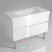 Тумба под раковину Kerama Marazzi Buongiorno 100 см МДФ европейский белый BGN.100.2\WHT.UK