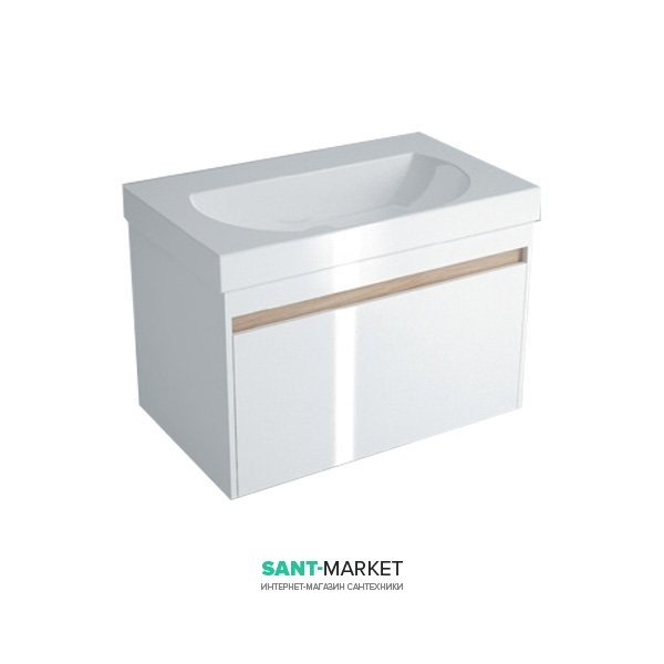 Тумба підвісна під раковину Kerama Marazzi Buongiorno 100 см МДФ білий BGN.100.1\WHT