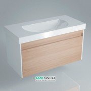 Тумба подвесная под раковину Kerama Marazzi Buongiorno 100 см МДФ дуб BGN.100.1\ОАК