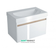 Тумба подвесная под раковину Kerama Marazzi Buongiorno 100 см МДФ белый BGN.100.1+1\WHT