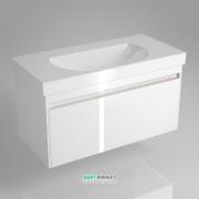 Тумба підвісна під раковину Kerama Marazzi Buongiorno 100 см МДФ європейський білий BGN.100.1+1\WHT.UK