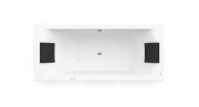 Ванна гидромассажная акриловая прямоугольная Roca Hall Smart Air Plus 180х80 см белый A24T394000