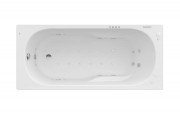 Ванна гідромасажна акрилова прямокутна Roca Genova Effects Gold Option 170х75 см білий A24T380000