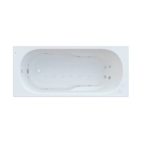 Ванна гідромасажна акрилова прямокутна Roca Effects Gold 170х75 см білий A24T379000