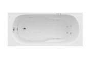 Ванна гідромасажна акрилова прямокутна Roca Genova Smart WaterAir Plus 170х75 см білий A24T378000