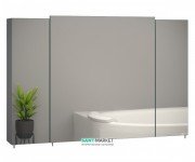 Зеркальный шкаф Sanwerk Everest 100х11,4 см без подсветки ЛДСП серый MV0000778