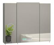 Зеркальный шкаф Sanwerk Everest Zoom 80х11,4 см без подсветки ЛДСП серый MV0000744