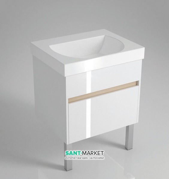 Тумба під раковину Kerama Marazzi Buongiorno 60 см МДФ білий BGN.60.2\WHT