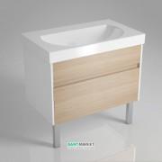 Тумба під раковину Kerama Marazzi Buongiorno 80 см МДФ дуб BGN.80.2\ОАК