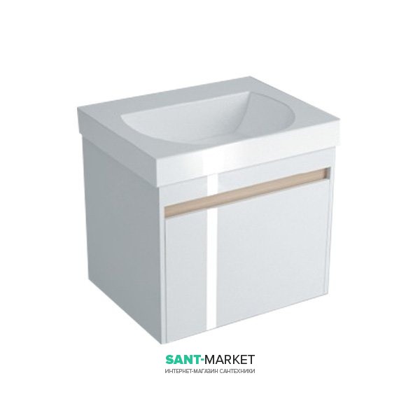 Тумба подвесная под раковину Kerama Marazzi Buongiorno 60 см МДФ белый BGN.60.1\WHT