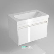 Тумба підвісна під раковину Kerama Marazzi Buongiorno 80 см МДФ європейський білий BGN.80.1+1\WHT.UK