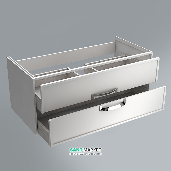 Тумба підвісна під раковину Kerama Marazzi Canaletto 100 см МДФ білий матовий CN.100\M