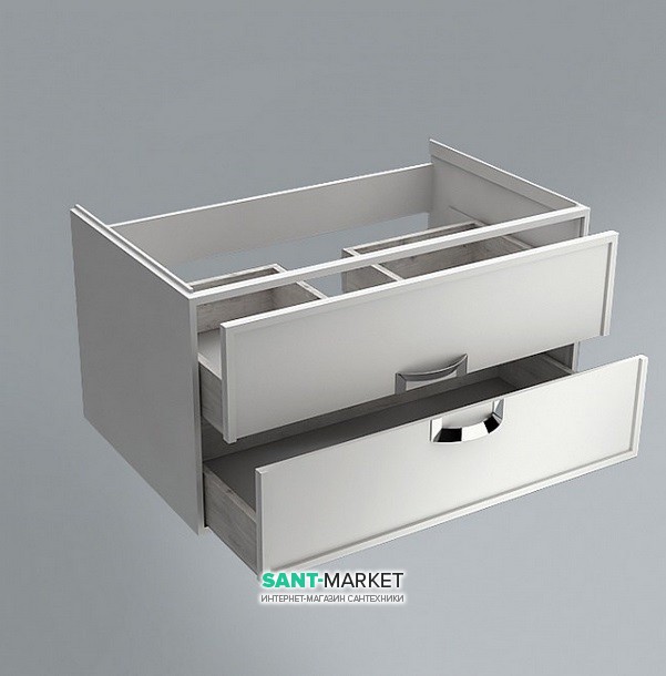 Тумба підвісна під раковину Kerama Marazzi Canaletto 60 см МДФ білий матовий CN.60\M