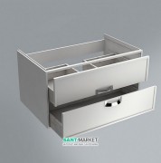 Тумба подвесная под раковину Kerama Marazzi Canaletto 60 см МДФ белый матовый CN.60\M