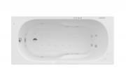 Ванна гідромасажна акрилова прямокутна Roca Genova Effects Gold 160х75 см білий A24T367000