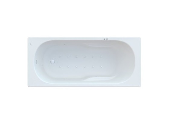 Ванна гидромассажная акриловая прямоугольная Roca Genova Smart Air Plus 160х75 см белый A24T364000