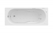 Ванна гидромассажная акриловая прямоугольная Roca Genova Effects Titanium 160х70 см белый A24T363000