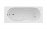 Ванна гидромассажная акриловая прямоугольная Roca Genova Effects Gold Option 160х70 см белый A24T362000