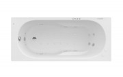 Ванна гідромасажна акрилова прямокутна Roca Genova Effects Gold 160х70 см білий A24T361000