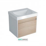 Тумба подвесная под раковину Kerama Marazzi Buongiorno 60 см МДФ дуб BGN.60.1+1\OAK