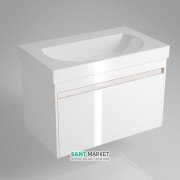 Тумба подвесная под раковину Kerama Marazzi Buongiorno 80 см МДФ европейский белый BGN.80.1\WHT.UK