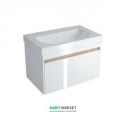 Тумба підвісна під раковину Kerama Marazzi Buongiorno 80 см МДФ білий BGN.80.1+1\WHT