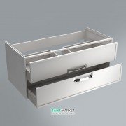 Тумба подвесная под раковину Kerama Marazzi Canaletto 100 см МДФ белый CN.100